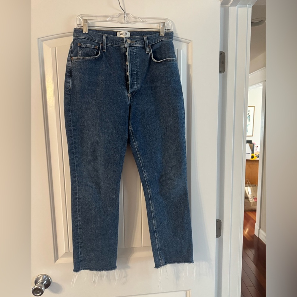 Agolde Women's Riley Blue Jeans